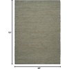 image:imageNourison Home Natural Jute Ivory 5 x 7 Area Rug  Easy Clean Non Shedding Bed Room Living Room Dining Room Kitchen 5 x 7Sage
