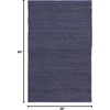 image:imageNourison Home Natural Jute Navy 3 x 5 Area Rug  Easy Clean Non Shedding Bed Room Living Room Dining Room Kitchen 3 x 5Navy