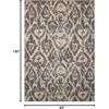 image:imageNourison Home Nepal Bone 23 x 3 Area Rug  Easy Clean Non Shedding Bed Room Living Room Dining Room Kitchen 2 x 3Graphite