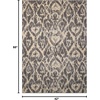 image:imageNourison Home Nepal Bone 23 x 3 Area Rug  Easy Clean Non Shedding Bed Room Living Room Dining Room Kitchen 2 x 3Graphite