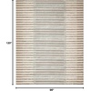 image:imageNourison Home Nordic Ivory Multicolor 5 x 7 Area Rug  Easy Clean Non Shedding Bed Room Living Room Dining Room Kitchen 5 x 7Ivory Blue