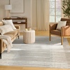 image:imageNourison Home Nordic Ivory Multicolor 5 x 7 Area Rug  Easy Clean Non Shedding Bed Room Living Room Dining Room Kitchen 5 x 7Ivory Blue