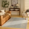 image:imageNourison Home Nordic Ivory Multicolor 5 x 7 Area Rug  Easy Clean Non Shedding Bed Room Living Room Dining Room Kitchen 5 x 7Ivory Blue