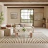 image:imageNourison Home Nordic Ivory Multicolor 5 x 7 Area Rug  Easy Clean Non Shedding Bed Room Living Room Dining Room Kitchen 5 x 7Ivory Blue
