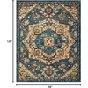 image:imageNourison Home Nourison 2020 Teal 2 x 3 Area Rug  Easy Clean Non Shedding Bed Room Living Room Dining Room Kitchen 2 x 3Teal