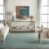 image:imageNourison Home Nourison Essentials Ivory Gold 3 x 5 Area Rug  Easy Clean Non Shedding Bed Room Living Room Dining Room Kitchen 3 x 5Blue Green