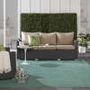 image:imageNourison Home Nourison Essentials Ivory Gold 3 x 5 Area Rug  Easy Clean Non Shedding Bed Room Living Room Dining Room Kitchen 3 x 5Blue Green
