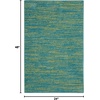 image:imageNourison Home Nourison Essentials Ivory Gold 3 x 5 Area Rug  Easy Clean Non Shedding Bed Room Living Room Dining Room Kitchen 3 x 5Blue Green