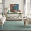 image:imageNourison Home Nourison Essentials Ivory Gold 3 x 5 Area Rug  Easy Clean Non Shedding Bed Room Living Room Dining Room Kitchen 3 x 5Blue Green
