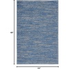 image:imageNourison Home Nourison Essentials Ivory Gold 3 x 5 Area Rug  Easy Clean Non Shedding Bed Room Living Room Dining Room Kitchen 3 x 5BlueGrey