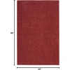 image:imageNourison Home Nourison Essentials Ivory Gold 3 x 5 Area Rug  Easy Clean Non Shedding Bed Room Living Room Dining Room Kitchen 3 x 5Brick Red