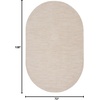 image:imageNourison Home Nourison Essentials Ivory Gold 3 x 5 Area Rug  Easy Clean Non Shedding Bed Room Living Room Dining Room Kitchen 3 x 5Ivory Beige