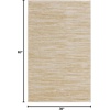 image:imageNourison Home Nourison Essentials Ivory Gold 3 x 5 Area Rug  Easy Clean Non Shedding Bed Room Living Room Dining Room Kitchen 3 x 5Ivory Gold