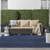 image:imageNourison Home Nourison Essentials Ivory Gold 3 x 5 Area Rug  Easy Clean Non Shedding Bed Room Living Room Dining Room Kitchen 3 x 5Midnight Blue