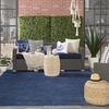 image:imageNourison Home Nourison Essentials Ivory Gold 3 x 5 Area Rug  Easy Clean Non Shedding Bed Room Living Room Dining Room Kitchen 3 x 5Midnight Blue