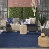 image:imageNourison Home Nourison Essentials Ivory Gold 3 x 5 Area Rug  Easy Clean Non Shedding Bed Room Living Room Dining Room Kitchen 3 x 5Midnight Blue