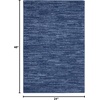 image:imageNourison Home Nourison Essentials Ivory Gold 3 x 5 Area Rug  Easy Clean Non Shedding Bed Room Living Room Dining Room Kitchen 3 x 5Navy Blue