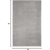 image:imageNourison Home Nourison Essentials Ivory Gold 3 x 5 Area Rug  Easy Clean Non Shedding Bed Room Living Room Dining Room Kitchen 3 x 5Silver Grey
