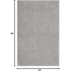 image:imageNourison Home Nourison Essentials Ivory Gold 3 x 5 Area Rug  Easy Clean Non Shedding Bed Room Living Room Dining Room Kitchen 3 x 5Silver Grey