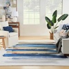 image:imageNourison Home Nourison Washables Blue Multicolor 3 x 5 Area Rug  Easy Clean Non Shedding Bed Room Living Room Dining Room Kitchen 3 x 5Blue Multicolor