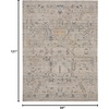 image:imageNourison Home Nyle Ivory Taupe 26 x 46 Area Rug  Easy Clean Non Shedding Bed Room Living Room Dining Room Kitchen 3 x 5Ivory Taupe