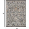 image:imageNourison Home Nyle Ivory Taupe 26 x 46 Area Rug  Easy Clean Non Shedding Bed Room Living Room Dining Room Kitchen 3 x 5Navy Multicolor