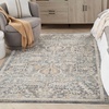image:imageNourison Home Nyle Ivory Taupe 26 x 46 Area Rug  Easy Clean Non Shedding Bed Room Living Room Dining Room Kitchen 3 x 5Navy Multicolor