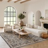 image:imageNourison Home Nyle Ivory Taupe 26 x 46 Area Rug  Easy Clean Non Shedding Bed Room Living Room Dining Room Kitchen 3 x 5Navy Multicolor