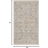 image:imageNourison Home Nyle Light Blue 26 x 46 Area Rug  Easy Clean Non Shedding Bed Room Living Room Dining Room Kitchen 3 x 5Light Blue