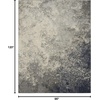 image:imageNourison Home Passion CharcoalIvory 110 x 210 AreaRug Modern Abstract EasyCleaning Non Shedding Bed Room Living Room Dining Room Kitchen 2 x 3Charcoal Ivory