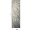 image:imageNourison Home Passion CharcoalIvory 110 x 210 AreaRug Modern Abstract EasyCleaning Non Shedding Bed Room Living Room Dining Room Kitchen 2 x 3Charcoal Ivory