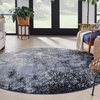 image:imageNourison Home Passion CharcoalIvory 110 x 210 AreaRug Modern Abstract EasyCleaning Non Shedding Bed Room Living Room Dining Room Kitchen 2 x 3Light Blue Black