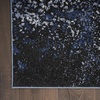 image:imageNourison Home Passion CharcoalIvory 110 x 210 AreaRug Modern Abstract EasyCleaning Non Shedding Bed Room Living Room Dining Room Kitchen 2 x 3Light Blue Black
