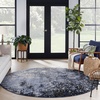 image:imageNourison Home Passion CharcoalIvory 110 x 210 AreaRug Modern Abstract EasyCleaning Non Shedding Bed Room Living Room Dining Room Kitchen 2 x 3Light Blue Black