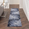image:imageNourison Home Passion CharcoalIvory 110 x 210 AreaRug Modern Abstract EasyCleaning Non Shedding Bed Room Living Room Dining Room Kitchen 2 x 3Light Blue Black