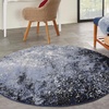 image:imageNourison Home Passion CharcoalIvory 110 x 210 AreaRug Modern Abstract EasyCleaning Non Shedding Bed Room Living Room Dining Room Kitchen 2 x 3Light Blue Black