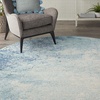 image:imageNourison Home Passion CharcoalIvory 110 x 210 AreaRug Modern Abstract EasyCleaning Non Shedding Bed Room Living Room Dining Room Kitchen 2 x 3Navy Light Blue