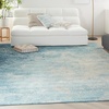 image:imageNourison Home Passion CharcoalIvory 110 x 210 AreaRug Modern Abstract EasyCleaning Non Shedding Bed Room Living Room Dining Room Kitchen 2 x 3Navy Light Blue