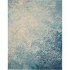 image:imageNourison Home Passion CharcoalIvory 110 x 210 AreaRug Modern Abstract EasyCleaning Non Shedding Bed Room Living Room Dining Room Kitchen 2 x 3Navy Light Blue