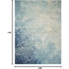 image:imageNourison Home Passion CharcoalIvory 110 x 210 AreaRug Modern Abstract EasyCleaning Non Shedding Bed Room Living Room Dining Room Kitchen 2 x 3Navy Light Blue