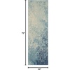 image:imageNourison Home Passion CharcoalIvory 110 x 210 AreaRug Modern Abstract EasyCleaning Non Shedding Bed Room Living Room Dining Room Kitchen 2 x 3Navy Light Blue