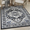 image:imageNourison Home Passion Ivory Grey 110 x 210 Area Rug  Easy Clean Non Shedding Bed Room Living Room Dining Room Kitchen 2 x 3Black Ivory