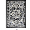 image:imageNourison Home Passion Ivory Grey 110 x 210 Area Rug  Easy Clean Non Shedding Bed Room Living Room Dining Room Kitchen 2 x 3Black Ivory