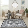 image:imageNourison Home Passion Ivory Grey 110 x 210 Area Rug  Easy Clean Non Shedding Bed Room Living Room Dining Room Kitchen 2 x 3Black Ivory