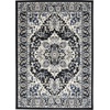 image:imageNourison Home Passion Ivory Grey 110 x 210 Area Rug  Easy Clean Non Shedding Bed Room Living Room Dining Room Kitchen 2 x 3Black Ivory
