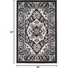 image:imageNourison Home Passion Ivory Grey 110 x 210 Area Rug  Easy Clean Non Shedding Bed Room Living Room Dining Room Kitchen 2 x 3Black Ivory