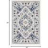 image:imageNourison Home Passion Ivory Grey 110 x 210 Area Rug  Easy Clean Non Shedding Bed Room Living Room Dining Room Kitchen 2 x 3Ivory Grey