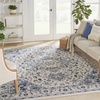 image:imageNourison Home Passion Ivory Grey 110 x 210 Area Rug  Easy Clean Non Shedding Bed Room Living Room Dining Room Kitchen 2 x 3IvoryGrey