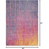 image:imageNourison Home Passion Multicolor 110 x 210 Area Rug  Easy Clean Non Shedding Bed Room Living Room Dining Room Kitchen 2 x 3Multi Color