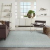 image:imageNourison Home Positano Charcoal Ivory 5 x 7 Area Rug  Easy Clean Non Shedding Bed Room Living Room Dining Room Kitchen 5 x 7Aqua Ivory